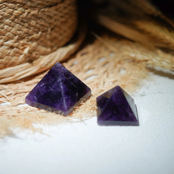 Purple Amethyst Pyramid-ToShay.org