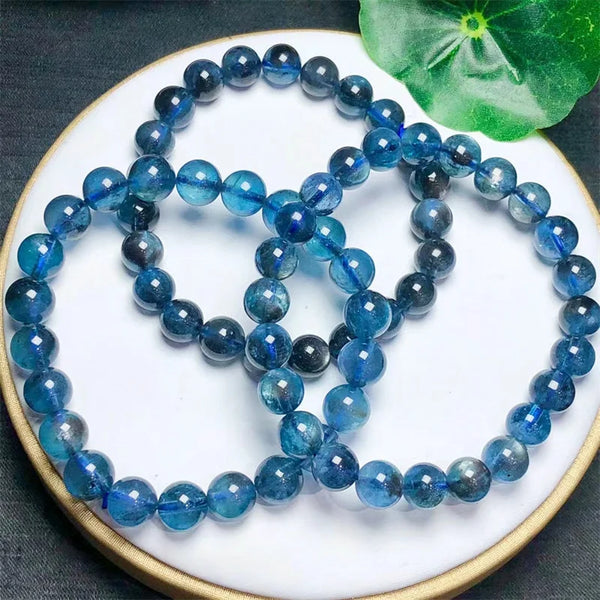 Blue Aquamarine Bead Bracelet-ToShay.org