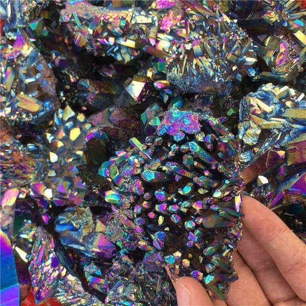 Rainbow Aura Titanium Bismuth Crystal-ToShay.org