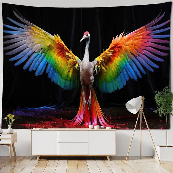 Forest Bird Art Tapestry-ToShay.org