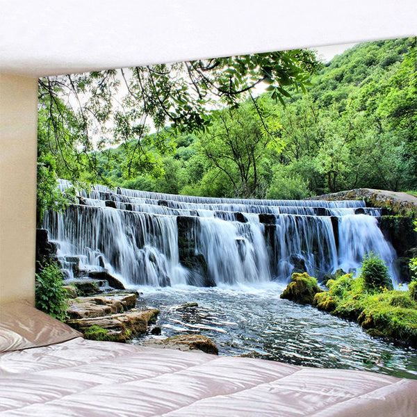 Forest Waterfall Tapestry-ToShay.org