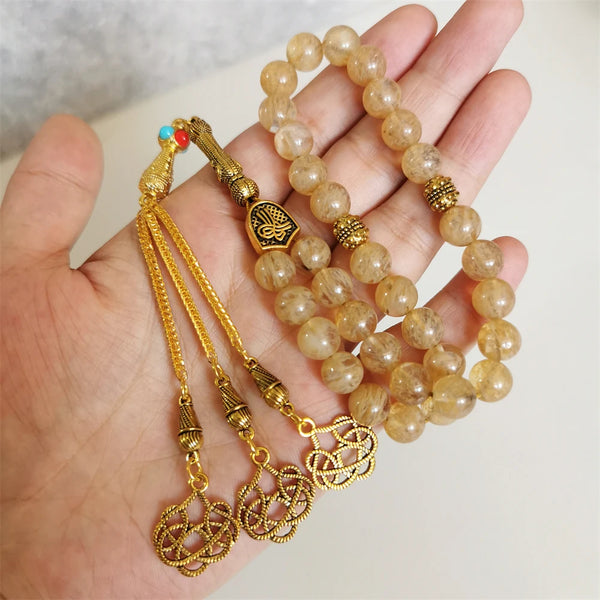 Yellow Prayer beads-ToShay.org