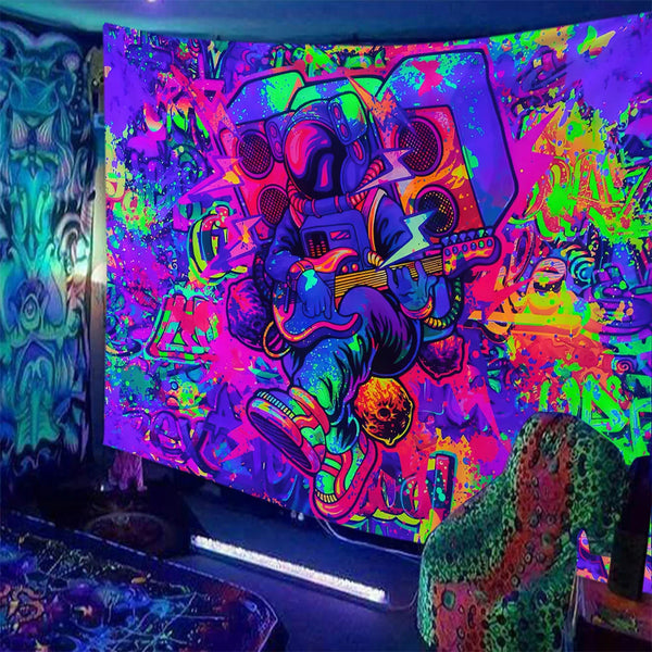 Fluorescent Art Tapestry-ToShay.org