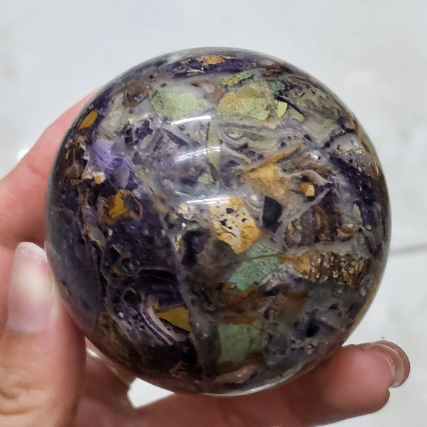 Blue Sugilite Crystal Ball-ToShay.org