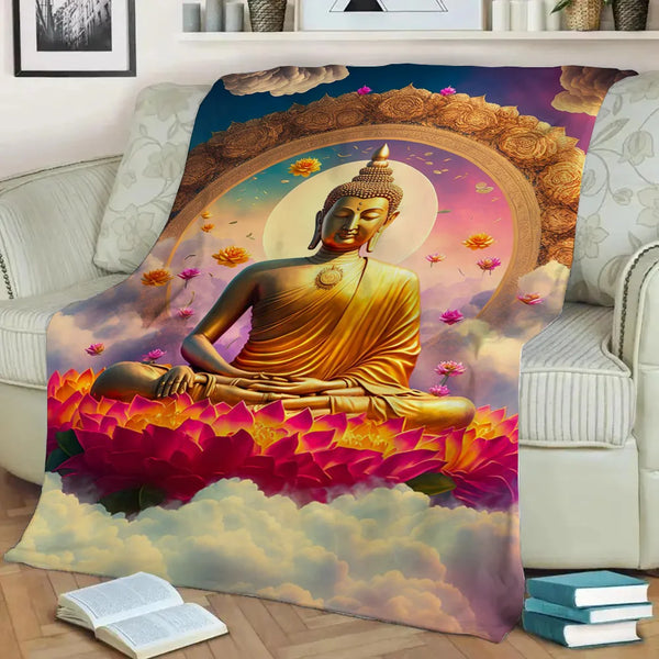 Buddha Plush Blanket-ToShay.org