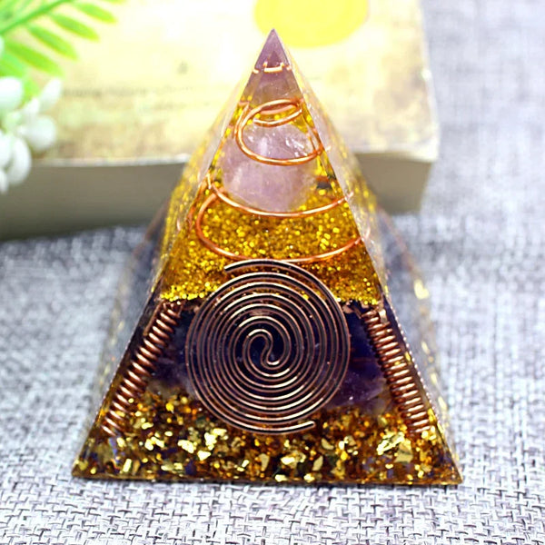 Energy Pink Crystal Pyramid-ToShay.org