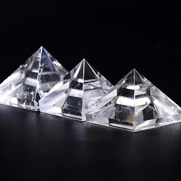 Clear Crystal Pyramid-ToShay.org