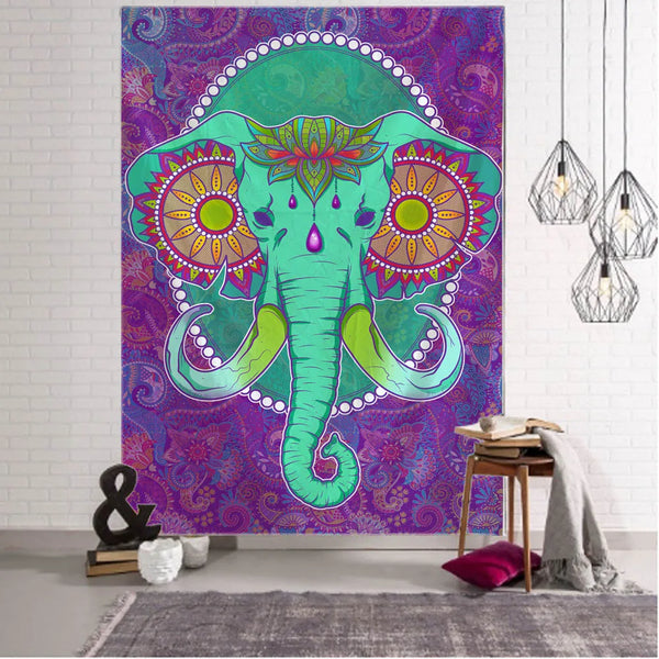 Elephant Art Tapestry-ToShay.org