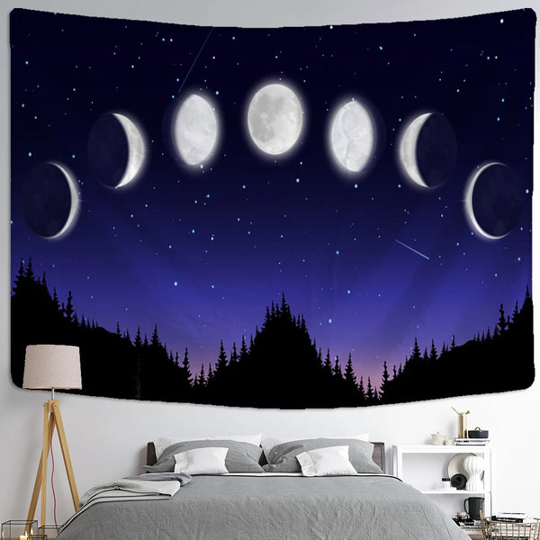 Forest Night Sky Tapestry-ToShay.org