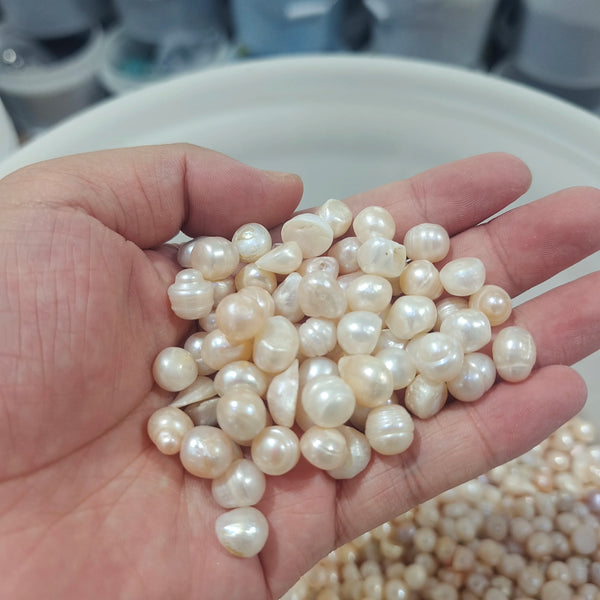 White Polished Pearls-ToShay.org