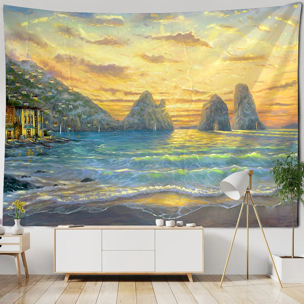 Sea View Art Tapestry-ToShay.org