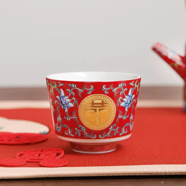 Red Ceramic Tea Sets-ToShay.org