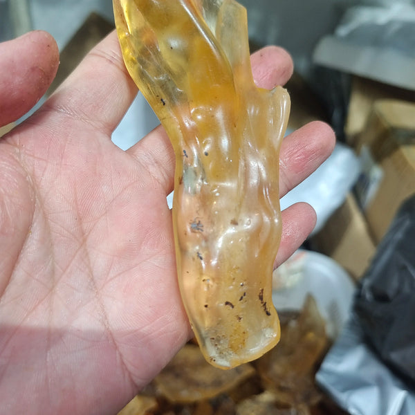 Yellow Amber Rough Stone-ToShay.org