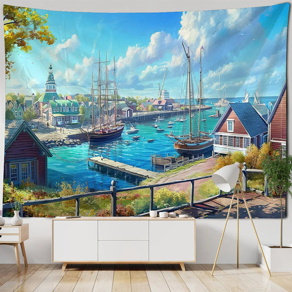 Sea View Art Tapestry-ToShay.org