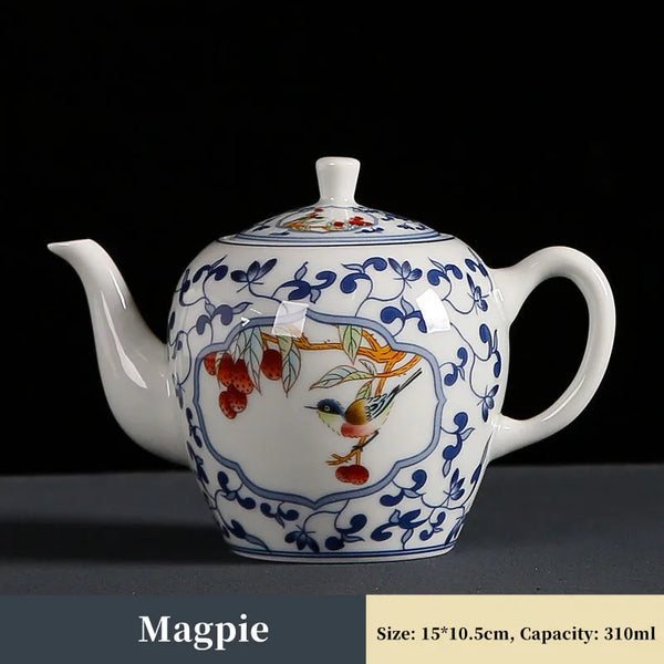 Blue White Porcelain Teapot-ToShay.org