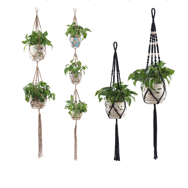 Macrame Plant Hanger Baskets-ToShay.org