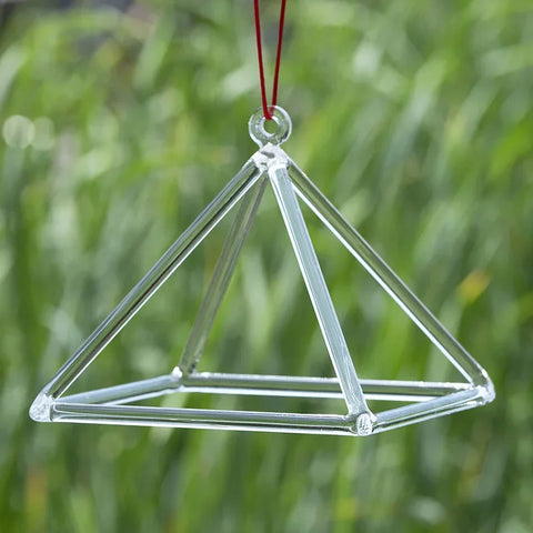 Clear Crystal Singing Pyramid-ToShay.org