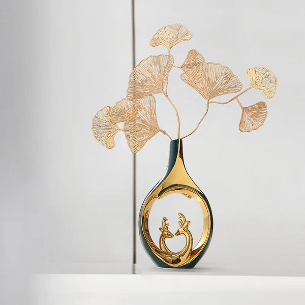 Gold Ceramic Vases-ToShay.org