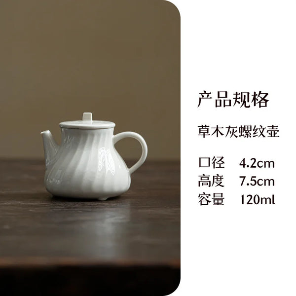 White Glazed Porcelain Teapot-ToShay.org