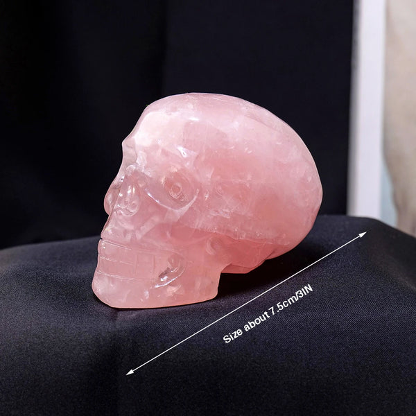 Pink Rose Quartz Skulls-ToShay.org