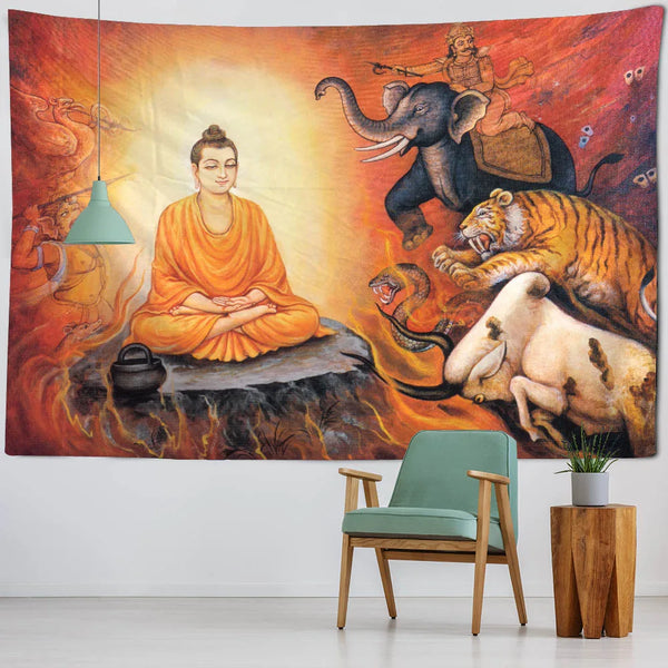 Buddha Meditation Tapestry-ToShay.org