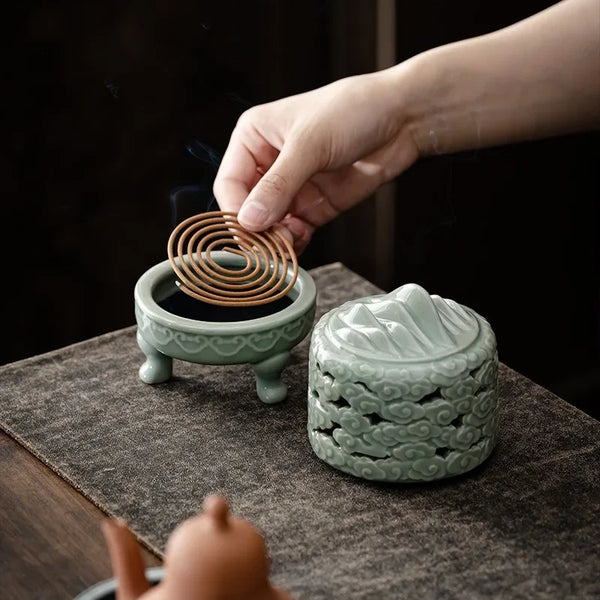 Clouds Ceramic Incense Burner-ToShay.org