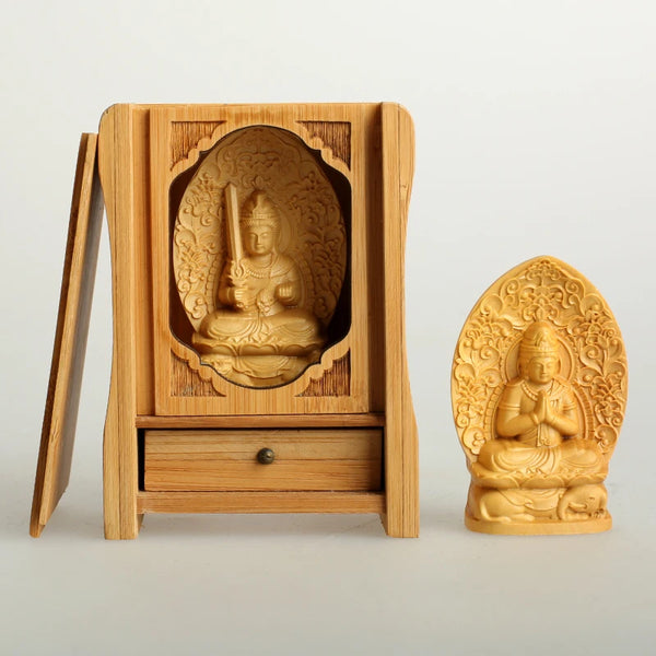 Wood Guan Yin Buddha-ToShay.org