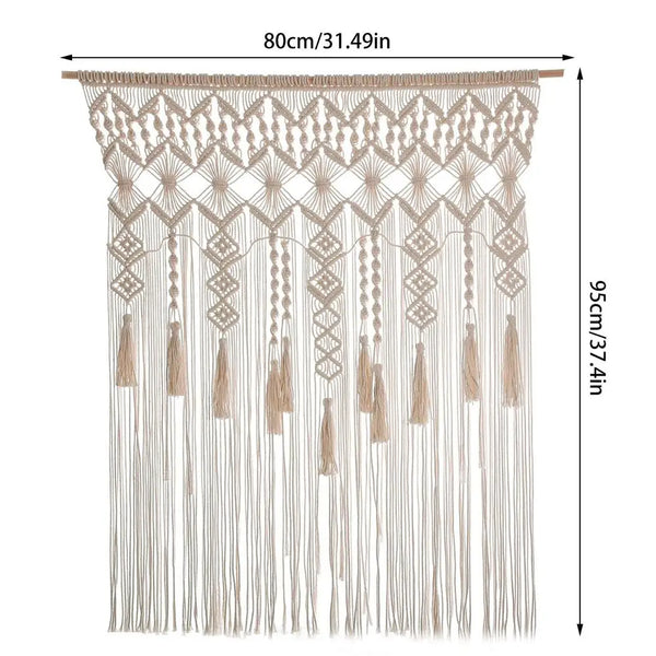 Macrame Woven Door Curtain-ToShay.org