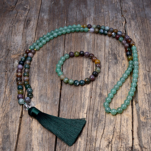 Green Aventurine Mala Beads-ToShay.org