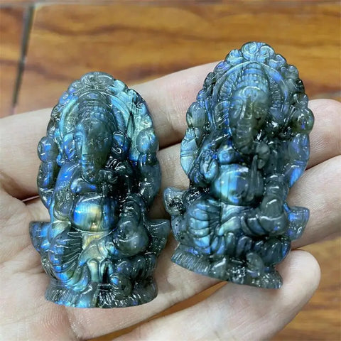 Blue Labradorite Ganesha-ToShay.org