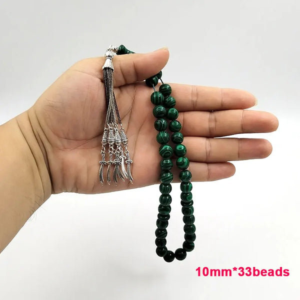 Green Malachite Prayer Beads-ToShay.org