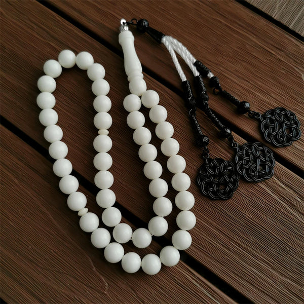 White Ivory Prayer Beads-ToShay.org