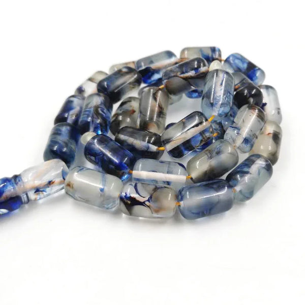 Blue Luminous Prayer Beads-ToShay.org