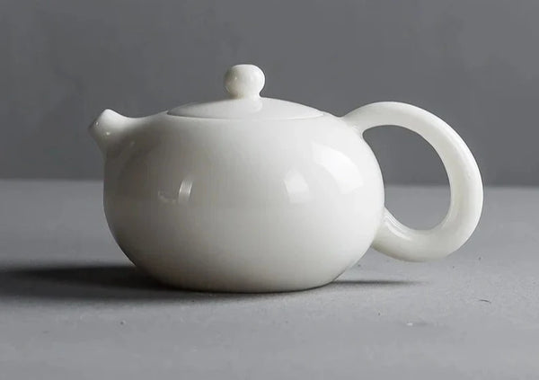 White Porcelain Tea Pot-ToShay.org