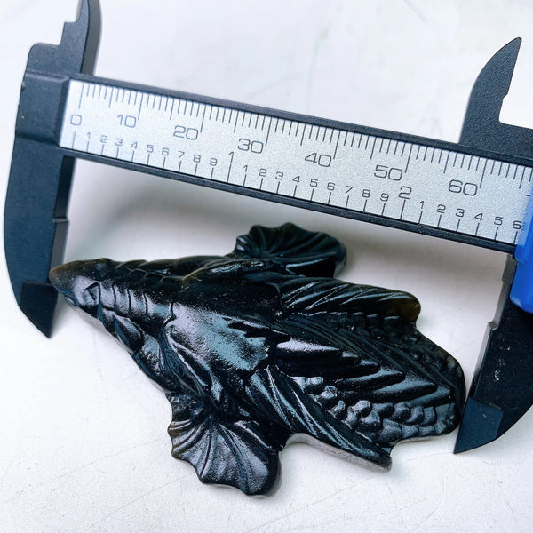 Black Obsidian Dragon Skull-ToShay.org