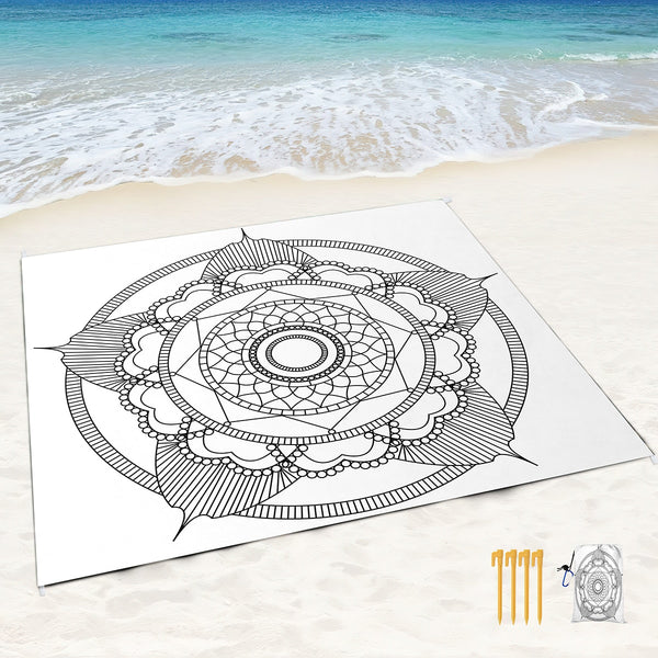 Mandala Beach Blanket-ToShay.org