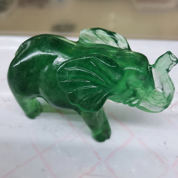 Green Fluorite Elephant-ToShay.org