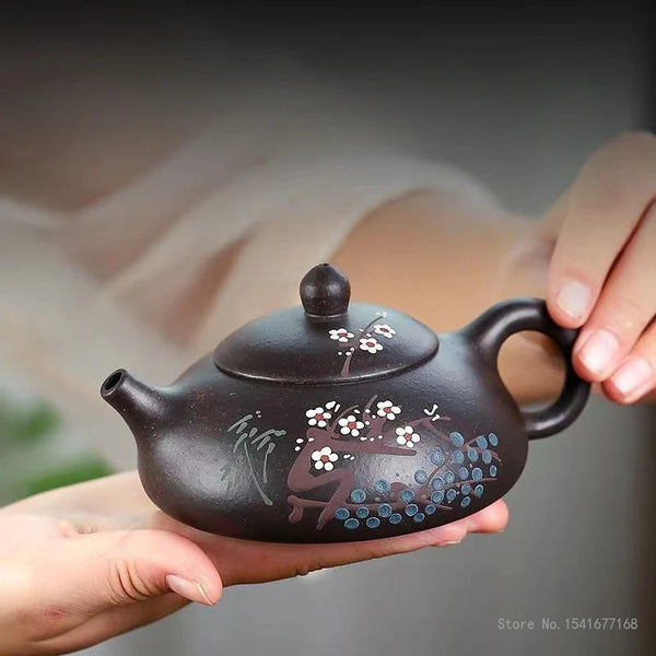 Plum Blossom Clay Teapot-ToShay.org