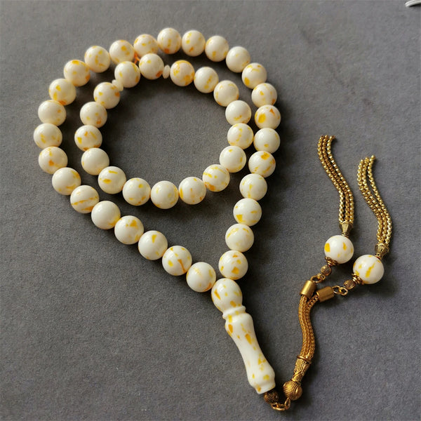 Yellow Amber Prayer Beads-ToShay.org