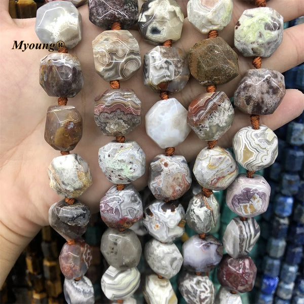 Brown Lace Agate Beads-ToShay.org