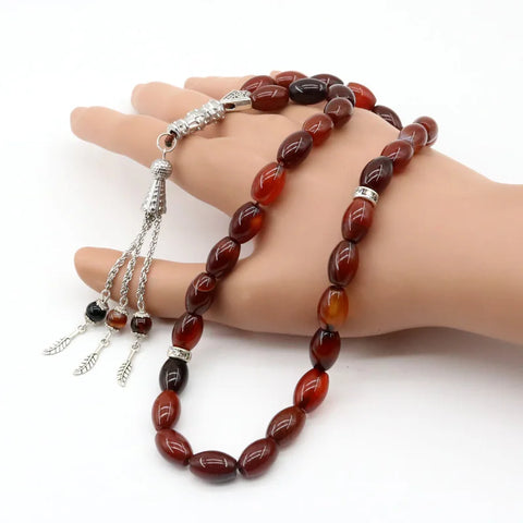 Orange Agate Prayer Beads-ToShay.org