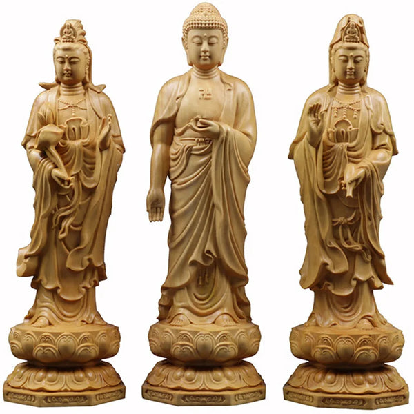 Wood Guanyin-Ru Buddha-ToShay.org