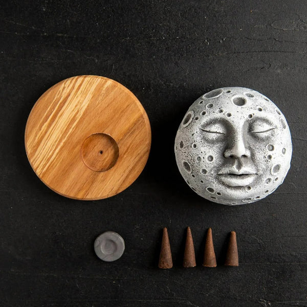 Moon Face Incense Burner-ToShay.org