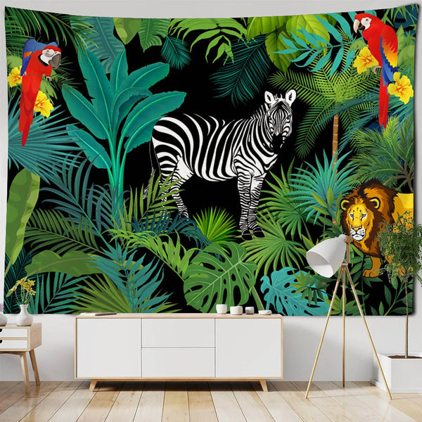 Tropical Plant Art Tapestry-ToShay.org