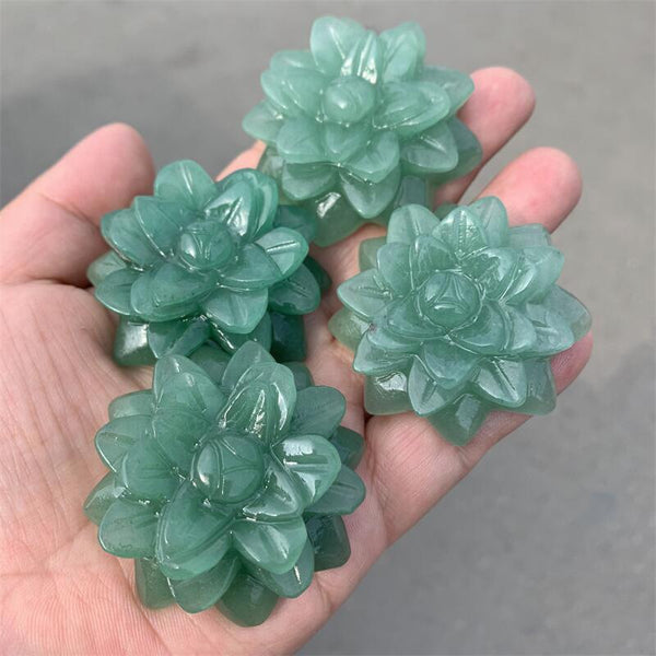 Green Aventurine Flower-ToShay.org