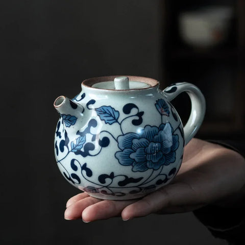 Blue White Porcelain Teapot-ToShay.org