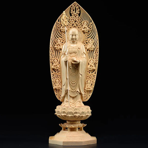 Wood Bodhisattva Statue-ToShay.org