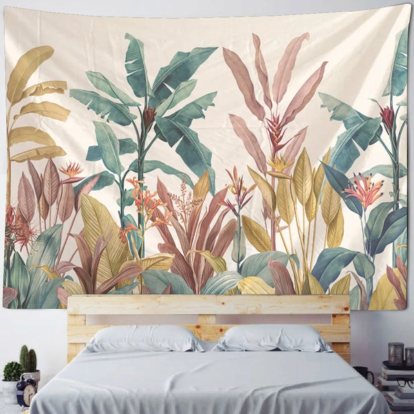 Tropical Plant Art Tapestry-ToShay.org