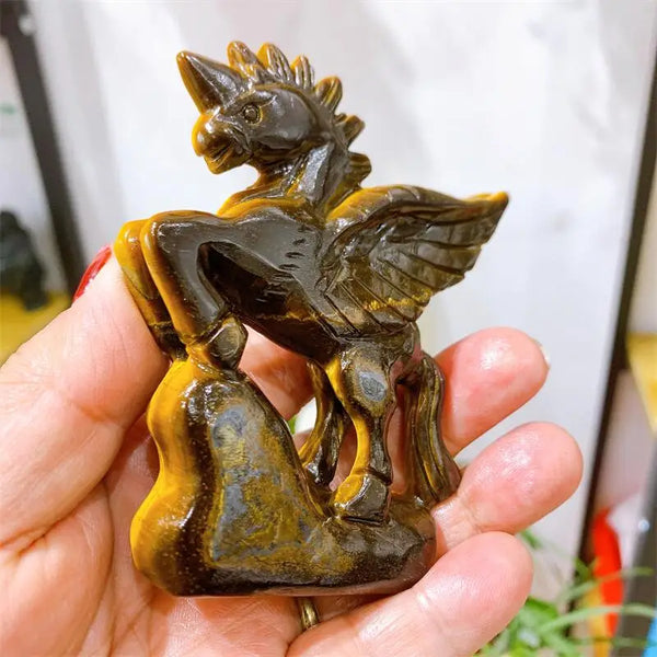 Yellow Tiger Eye Stone Unicorn-ToShay.org