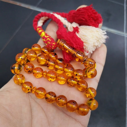 Yellow Amber Prayer Beads-ToShay.org